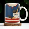 Customize Your Hockey Jersey Mug With Your Name, Hockey Gear - Personalized Custom Coffee Mug - FAM326_MG
