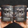 Customize Your Name, V8 Engine Design - Personalized Custom Coffee Mug - HOB021_MG