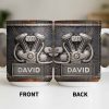 Customize Your Name, V8 Engine Design - Personalized Custom Coffee Mug - HOB021_MG