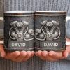 Customize Your Name, V8 Engine Design - Personalized Custom Coffee Mug - HOB021_MG
