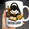 Customize Your Spiritual Coffee Mug With Icons Like Nun, Cross, And Rose - Personalized Custom Coffee Mug - FTH055_MG