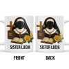 Customize Your Spiritual Coffee Mug With Icons Like Nun, Cross, And Rose - Personalized Custom Coffee Mug - FTH055_MG