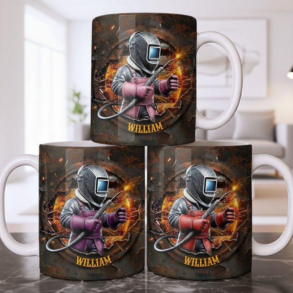 Customize Your Unique Welder Coffee Mug - Personalized Custom Coffee Mug - JBS102_MG