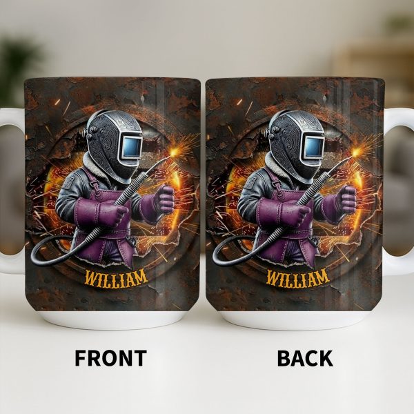 Customize Your Unique Welder Coffee Mug - Personalized Custom Coffee Mug - JBS102_MG