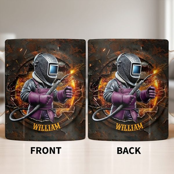 Customize Your Unique Welder Coffee Mug - Personalized Custom Coffee Mug - JBS102_MG