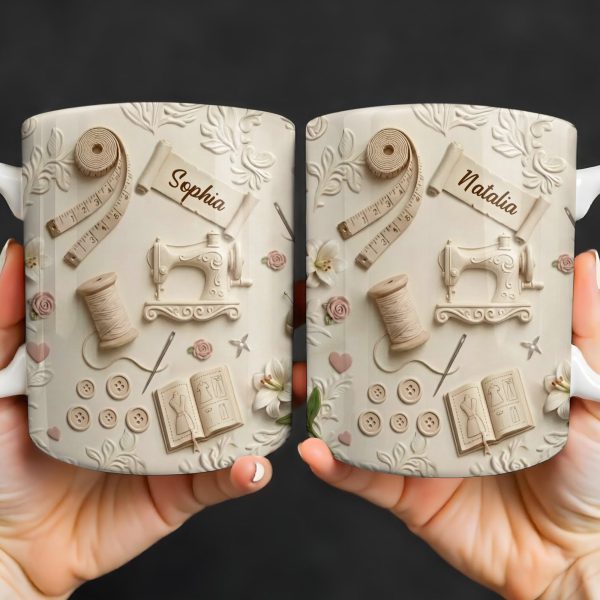 Customized Crafting Tools Design - Personalized Custom Coffee Mug - HOB023_MG
