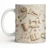 Customized Crafting Tools Design - Personalized Custom Coffee Mug - HOB023_MG