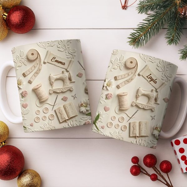 Customized Crafting Tools Design - Personalized Custom Coffee Mug - HOB023_MG