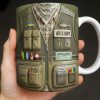 Customized Fishing Gear Design For Outdoor Enthusiasts - Personalized Custom Coffee Mug - JBS099_MG
