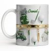 Customized Name, Golf Bag, Clubs, Balls, And Cart - Personalized Custom Coffee Mug - GOLF015_MG