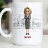 Customized Name With Professional Theme and City Skyline - Personalized Custom Coffee Mug - COL128_MG