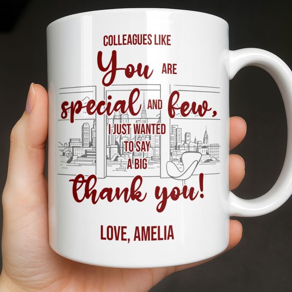 Customized Name With Professional Theme and City Skyline - Personalized Custom Coffee Mug - COL128_MG