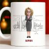 Customized Name With Professional Theme and City Skyline - Personalized Custom Coffee Mug - COL128_MG
