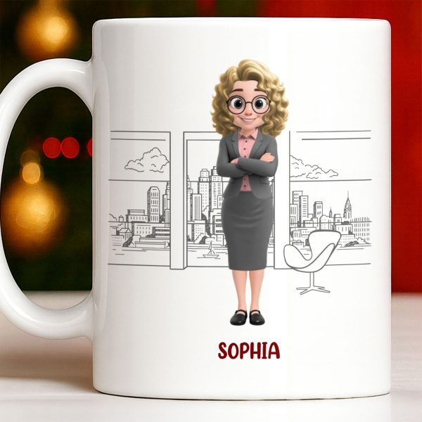 Customized Name With Professional Theme and City Skyline - Personalized Custom Coffee Mug - COL128_MG