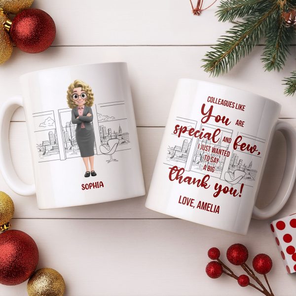 Customized Name With Professional Theme and City Skyline - Personalized Custom Coffee Mug - COL128_MG