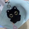 Cute 10cm Black Cat Plush Toy - Cuddly Pendant for Kids' Gifts