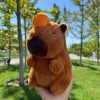 Cute 21cm Capybara Plush Toy - Fluffy Beach Style Stuffed Animal Gift