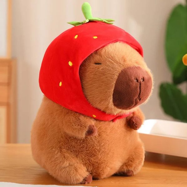 Cute 21cm Capybara Plush Toy - Fluffy Beach Style Stuffed Animal Gift