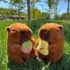 Cute 21cm Capybara Plush Toy - Fluffy Beach Style Stuffed Animal Gift
