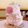Cute 21cm Capybara Plush Toy - Fluffy Beach Style Stuffed Animal Gift