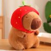 Cute 21cm Capybara Plush Toy - Fluffy Beach Style Stuffed Animal Gift