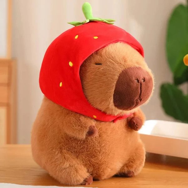 Cute 21cm Capybara Plush Toy - Fluffy Beach Style Stuffed Animal Gift