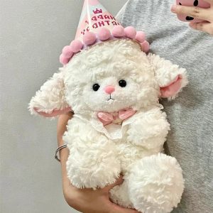 Cute 25cm Plush Sheep Toy Soft Birthday Gift for Kids