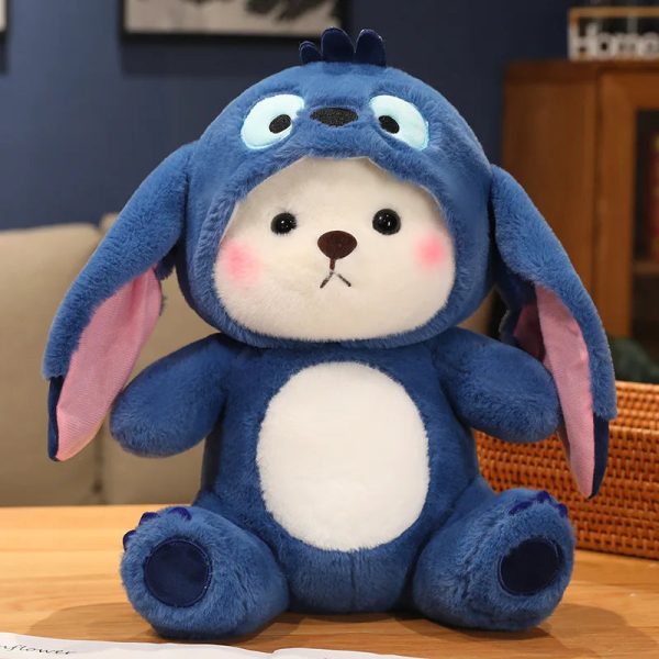 Cute 30cm Bear Plush Toy - Transform into Disney Stitch! Soft & Adorable!