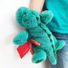 Cute 35cm Green Dinosaur Plush Toy - Soft Comfort Doll for Kids' Gifts