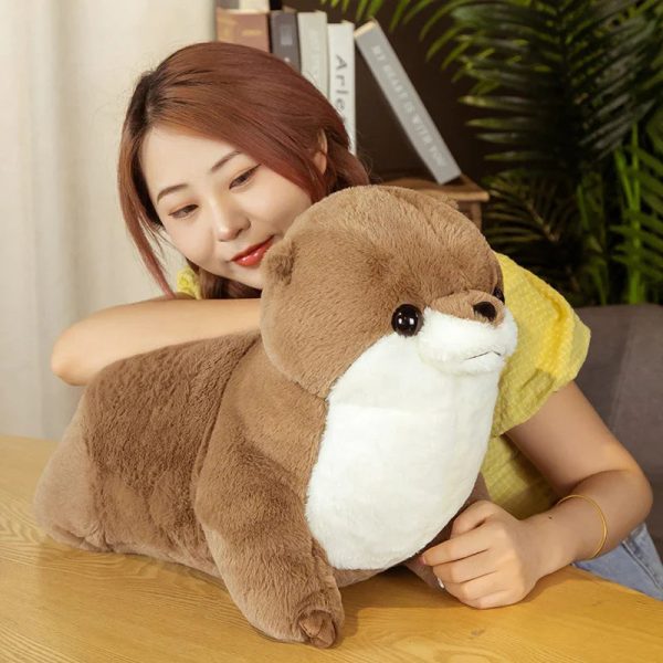 Cute 50cm Realistic Otter Plush Toy - Soft & Cuddly Gift for Kids