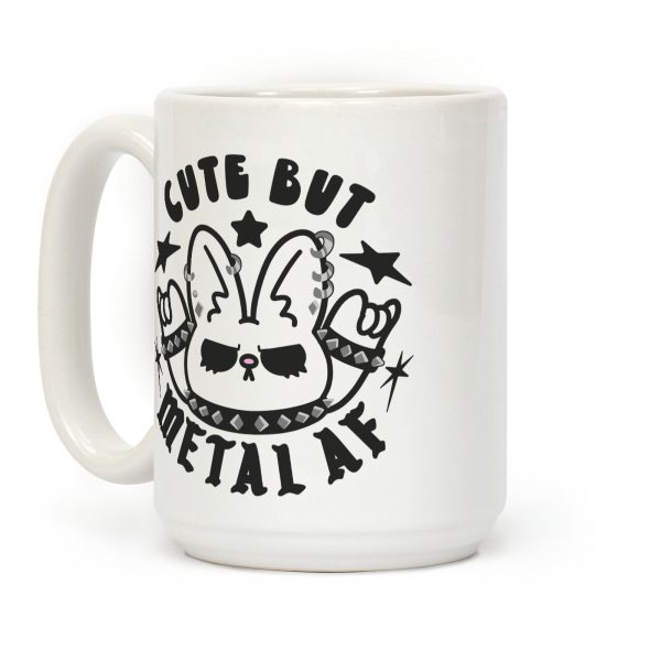 Cute But Metal AF Bunny Coffee Mug