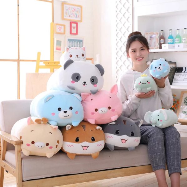 Cute Cartoon Animal Plush Pillows - Adorable Gifts for Kids