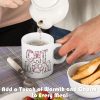 Cute Cat Mom Coffee Mug Gift for Cat Lover Women Mom Sister Friend, Birthday Christmas Gift