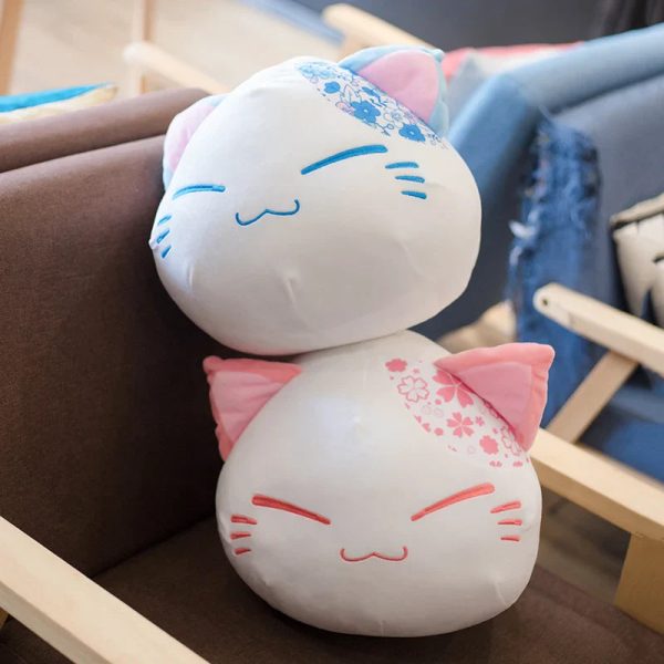 Cute Floral Cat Plush Toy 30cm Soft Stuffed Doll