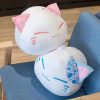 Cute Floral Cat Plush Toy 30cm Soft Stuffed Doll