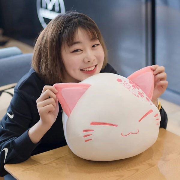 Cute Floral Cat Plush Toy 30cm Soft Stuffed Doll