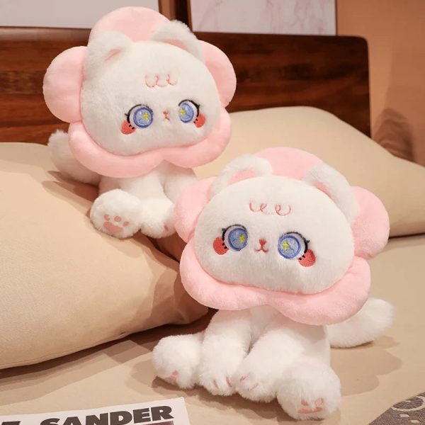 Cute Floral Cat Plush Toy 30cm Soft Stuffed Doll
