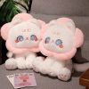 Cute Floral Cat Plush Toy 30cm Soft Stuffed Doll