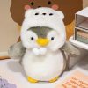 Cute Fluffy Penguin Plush Toy - Adorable Sleep Companion & Gift