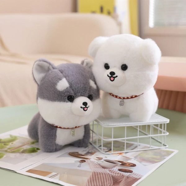 Cute Fluffy Shiba Inu Plush Toy - Adorable Soft Stuffed Animal for Kids