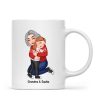 Cute Grandma Hugging GrandKid Christmas Gift For Granddaughter Grandson Personalized Mug