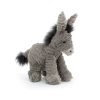 Cute Grey Donkey Plush Toy - Soft Stuffed Animal for Babies & Kids