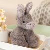 Cute Grey Donkey Plush Toy - Soft Stuffed Animal for Babies & Kids