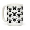 Cute Jackalope Black and White Pattern Coffee Mug