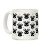 Cute Jackalope Black and White Pattern Coffee Mug