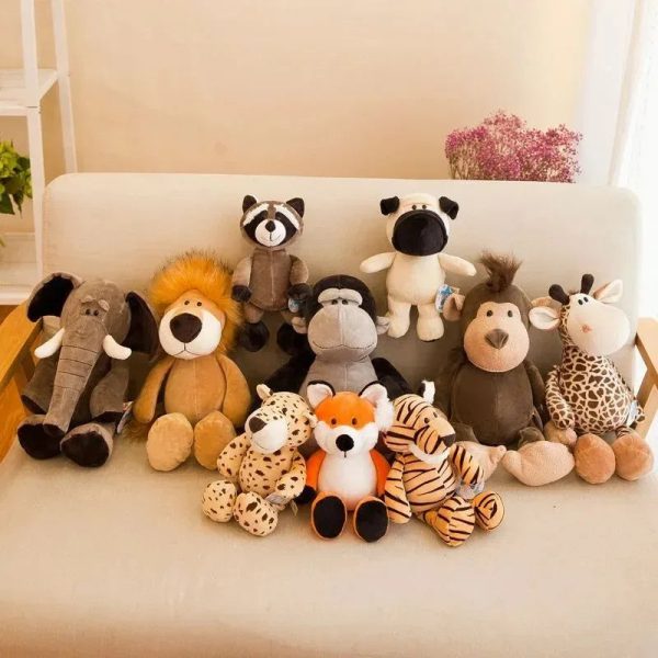 Cute Jungle Animal Plush Doll 25cm