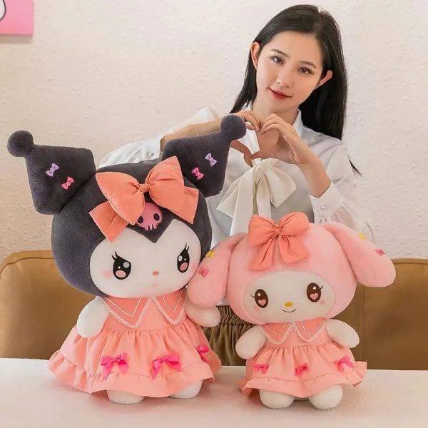 Cute Kuromi Plush Doll - 30cm Sanlio Purple Dress Gift for Anime Lovers