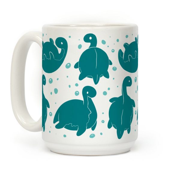 Cute Nessie Pattern Coffee Mug