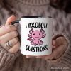 Cute Pink Axolotl Personalized Mug, Salamander Animal Gift with Custom Name