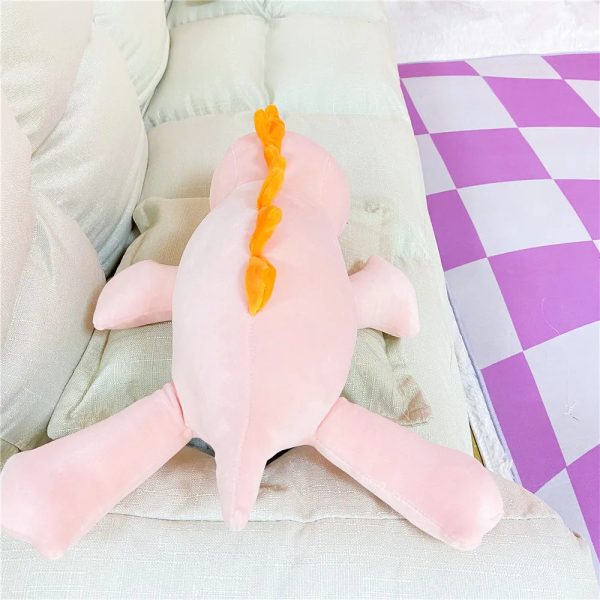 Cute Pink Dinosaur Weighted Plush Toy - Soft Sleep Pillow for Kids